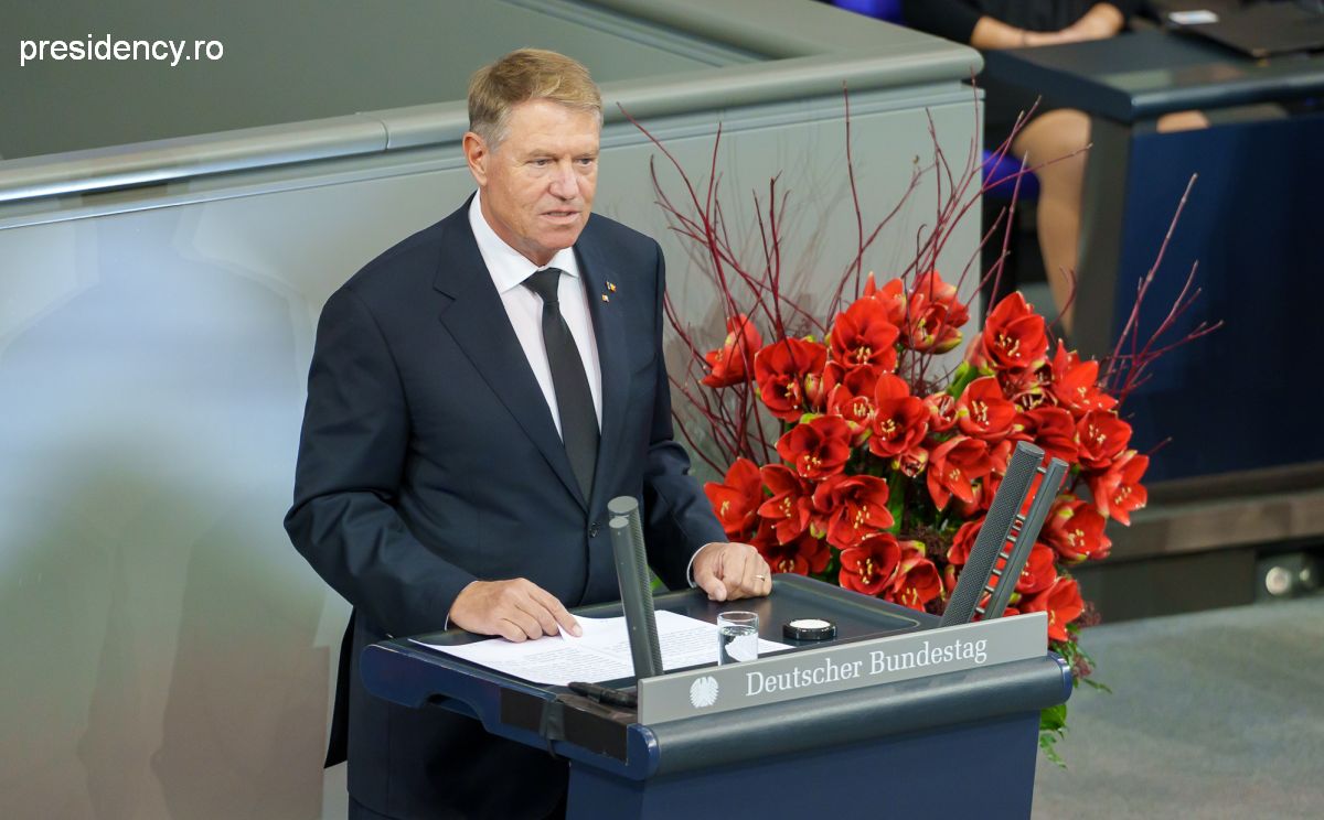 Klaus Iohannis, discurs în Bundestag cu prilejul  Zilei Comemorării Victimelor Războiului şi ale Dictaturii / Foto: presidency.ro