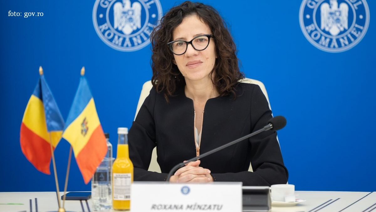 The European Commissioner Roxana Mânzatu in Bucharest