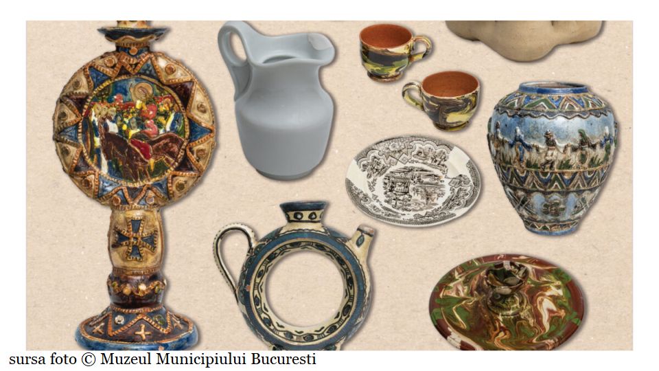 Expoziția tematică „Universul restaurării ceramicii”, la Palatul Suțu (sursa foto: Muzeul Municipiului București)