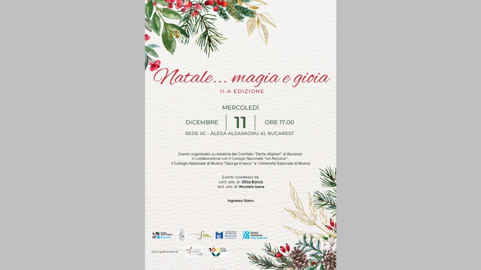 “Natale…magia e gioia” all’Istituto Italiano di Cultura di Bucarest