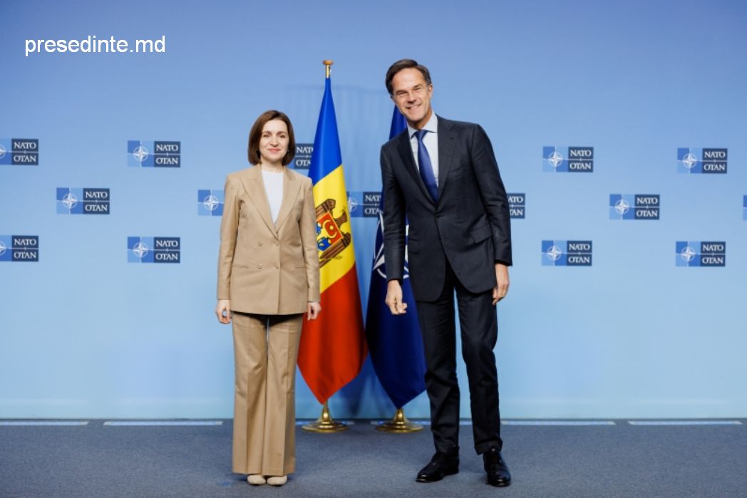 Maia Sandu e Mark Rutte / Foto presedinte.md