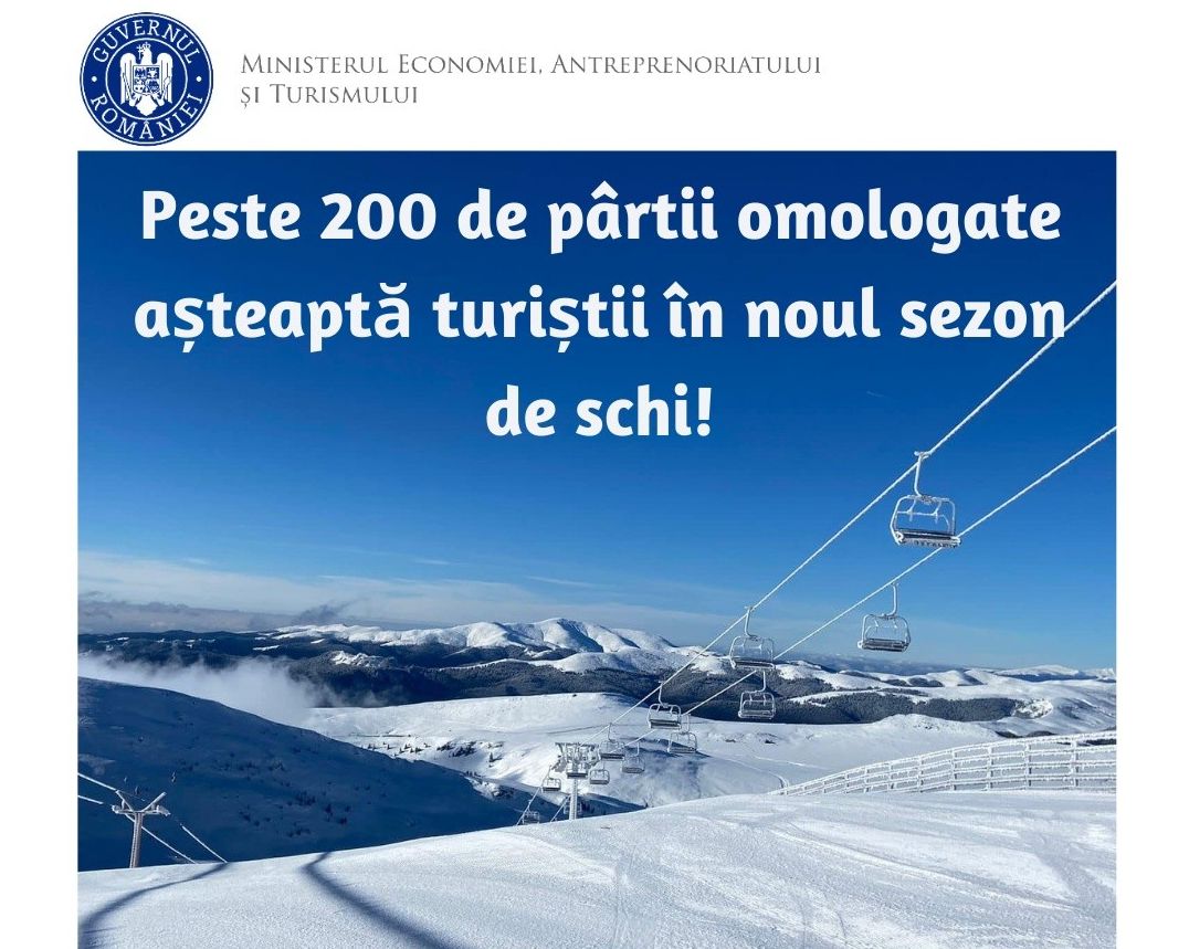 Oltre 200 piste da sci omologate in Romania