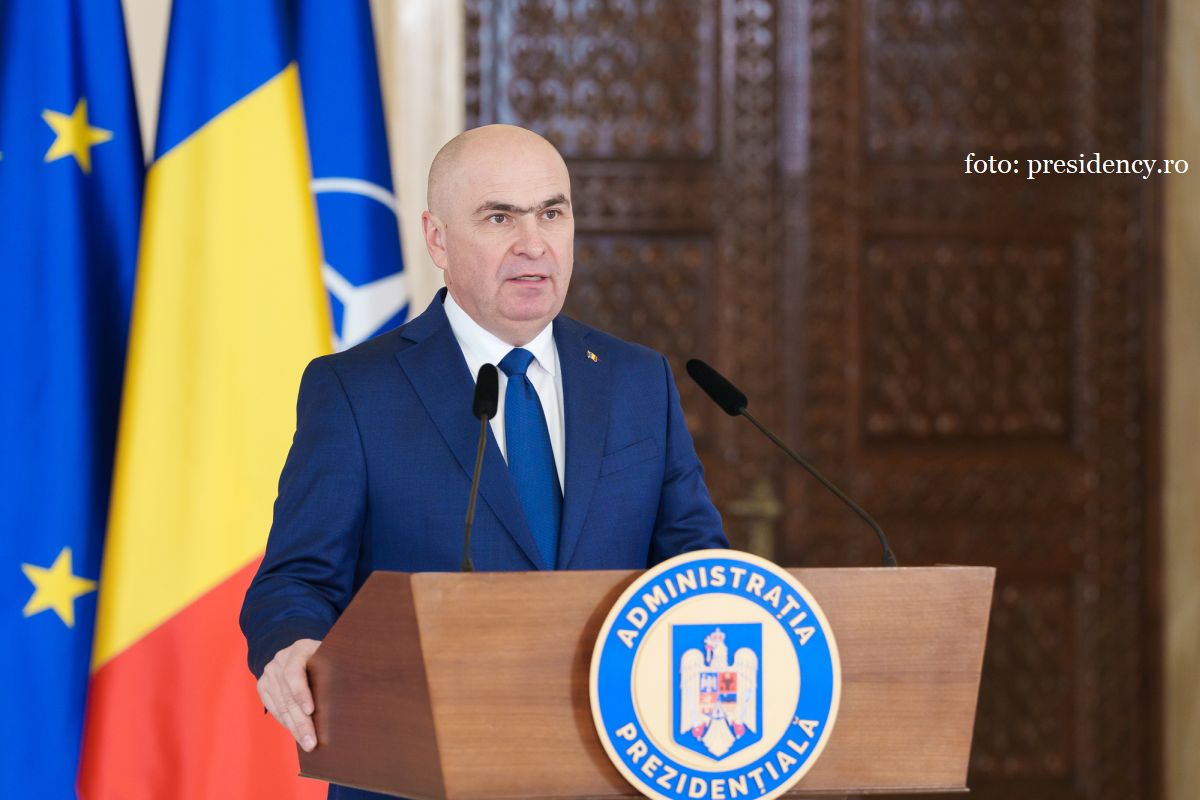 Premier discours du président roumain par intérim Ilie Bolojan